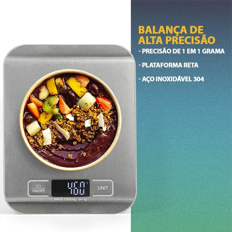 Balança Digital Cuisine Master - Alta Precisão 10 kg Balança Digital Lemon Store 