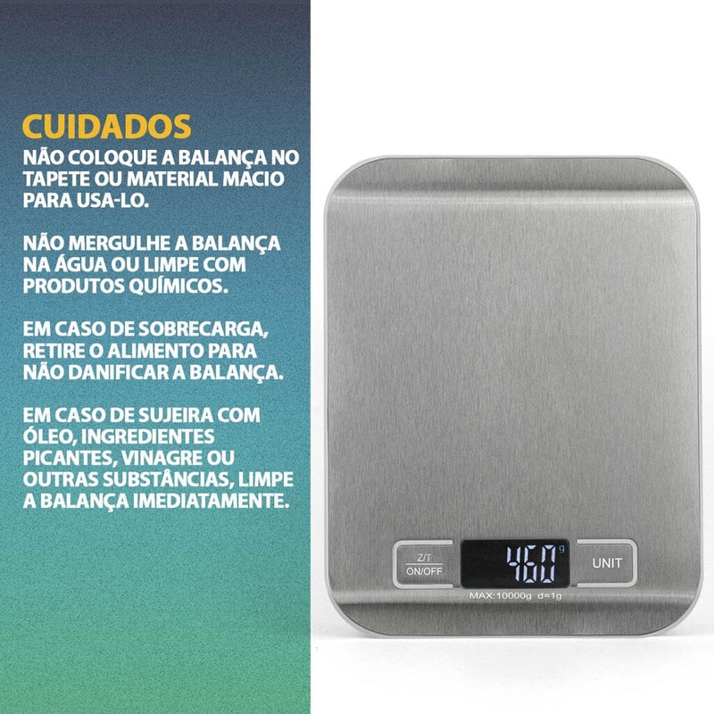 Balança Digital Cuisine Master - Alta Precisão 10 kg Balança Digital Lemon Store 