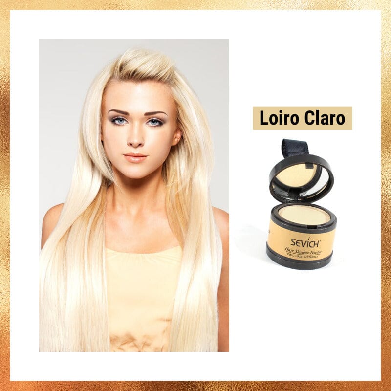 Maquiagem Capilar Young Hair - Esconde Cabelos Brancos e Disfarça Falhas Maquiagem Capilar Lemon Store Loiro Claro 