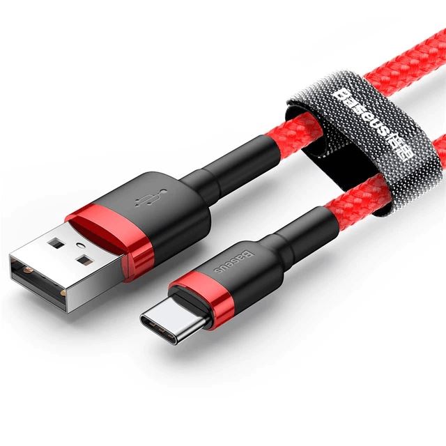 Cabo Samsung Baseus Turbo Speed - USB Tipo C Lemon Store Vermelho 3m 