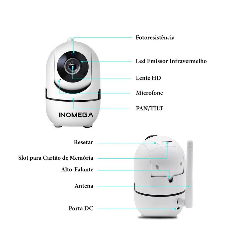 Câmera Smart Vision 360º HD Lemon Store 