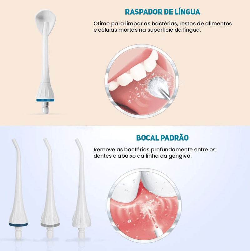 Irrigador Dental Deep Cleaning USB Recarregável Lemon Store 