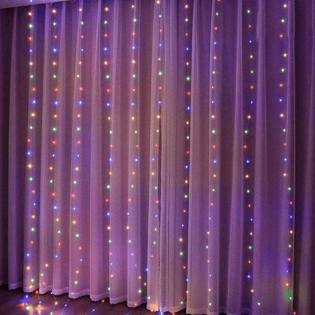 Luzes de LED Curtain para Decoração de Natal Lemon Store 