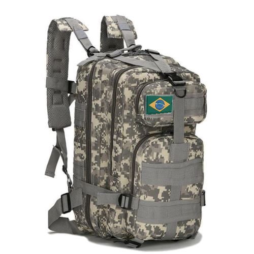 Mochila Tática Militar 30L - A Prova D'Água Lemon Store Cinza 