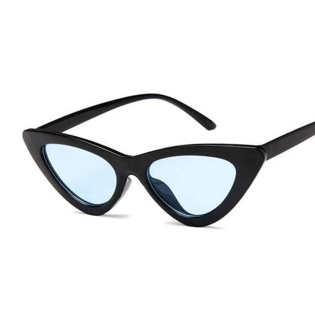 Óculos de Sol Olho de Gato Retrô Vintage Feminino Lemon Store Preto/Azul 