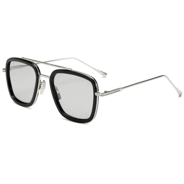 Óculos de Sol Tony Stark Edith Unissex Lemon Store Prata/Cinza 