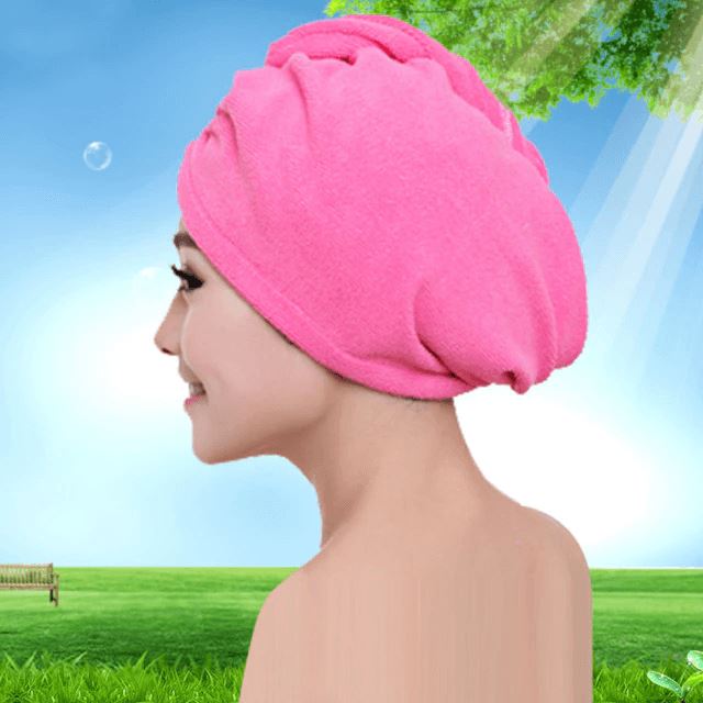Toalha de Microfibra Para Cabelo Clean Hair Lemon Store Pink 
